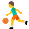 Person Bouncing Ball emoji on Google